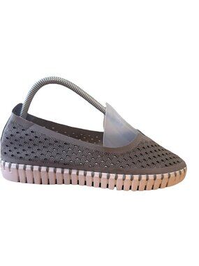 Ilse Jacobsen Tulip Shoes Grey Slip On Flat Loafers Sneakers Women's 39 Us 9